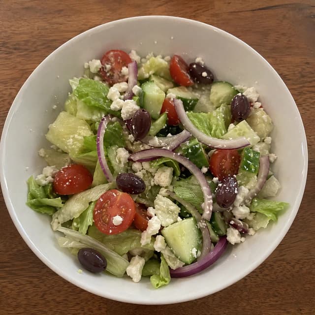 Original restaurant photo of a Greek salad