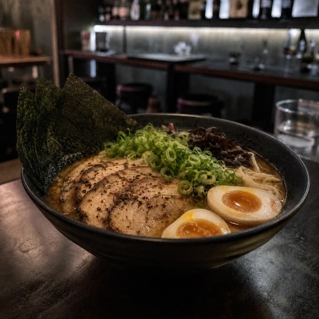 Original restaurant photo of a bowl of ramen