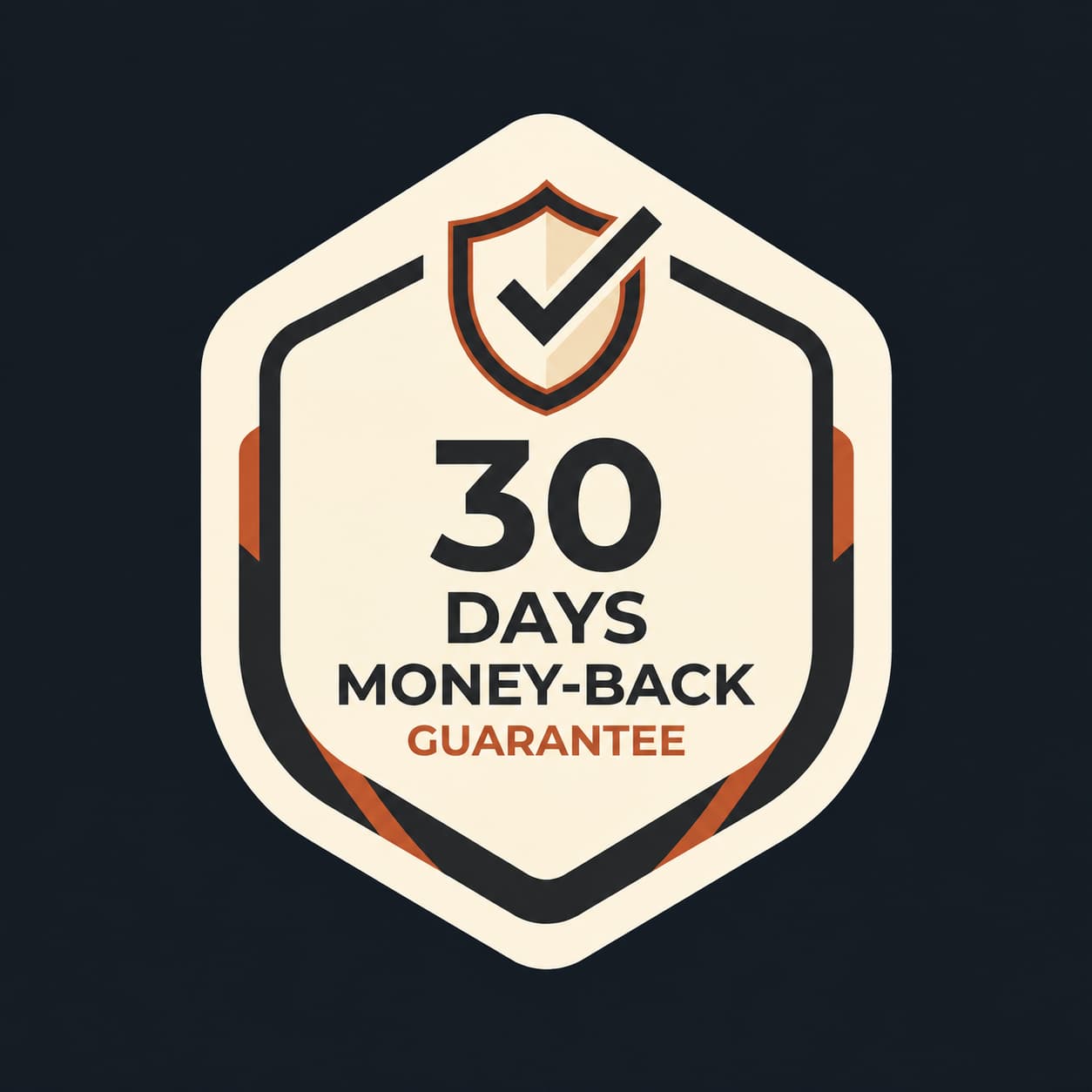 30-day money-back guarantee emblem